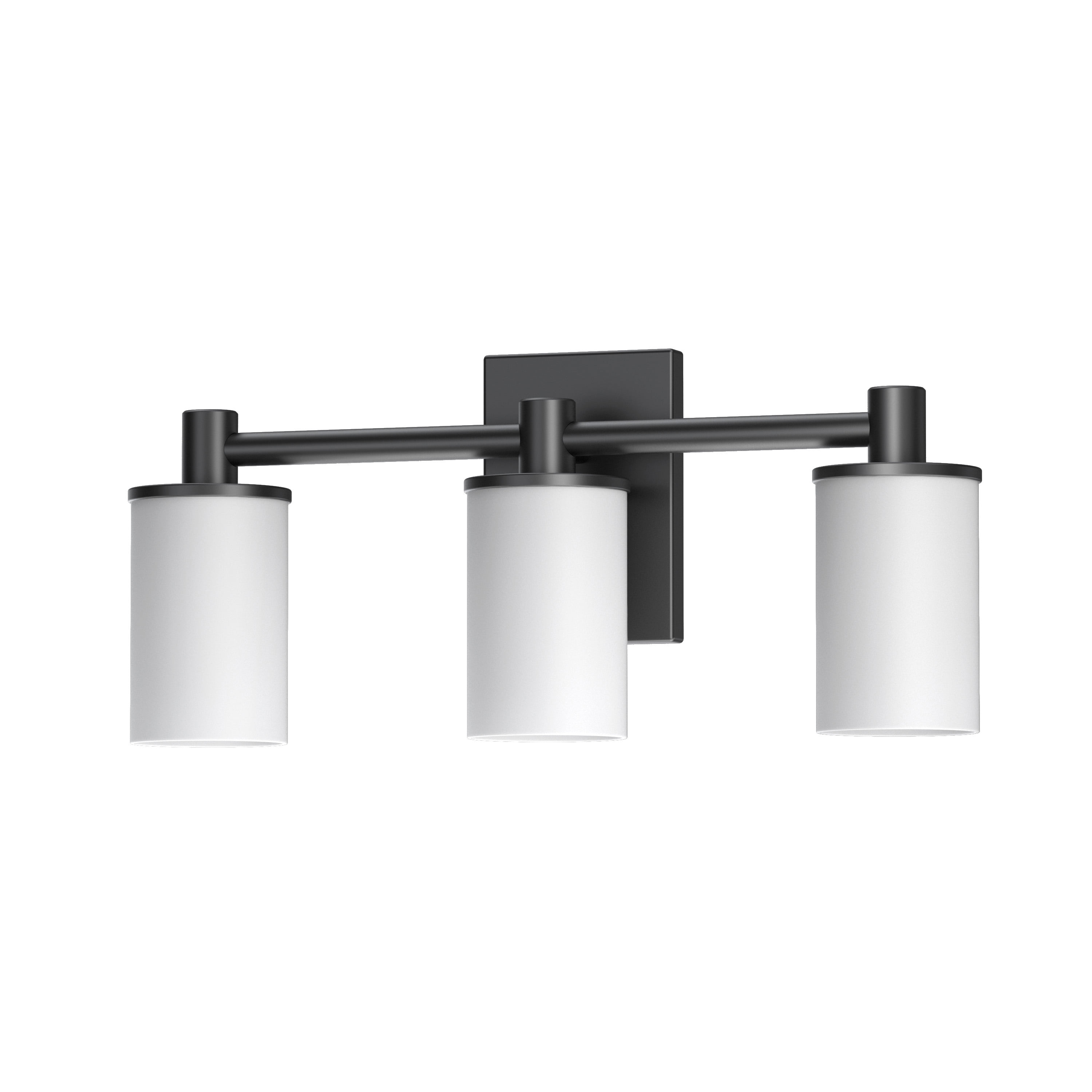 Gatco 1705MX Modern Farmhouse Triple Sconce, Matte Black