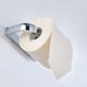 thumbnail image 3 of Portarrollos de papel higiénico de latón cepillado, dispensador de papel higiénico de pared para baño Plata, 3 of 7