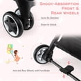 thumbnail image 4 of Infans Lightweight Baby Stroller Aluminium Frame w/ Net for Travel Black, 4 of 5