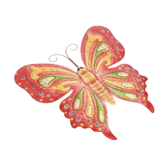 Fiudx Decoración de Pared de Hierro Forjado, Adorno de Jardín de Lagarto Brillante, Figura Metálica Colorida para Interior y Exterior, Diseño de Inspiración Antigua, Un Toque Vibrante para El Hogar y