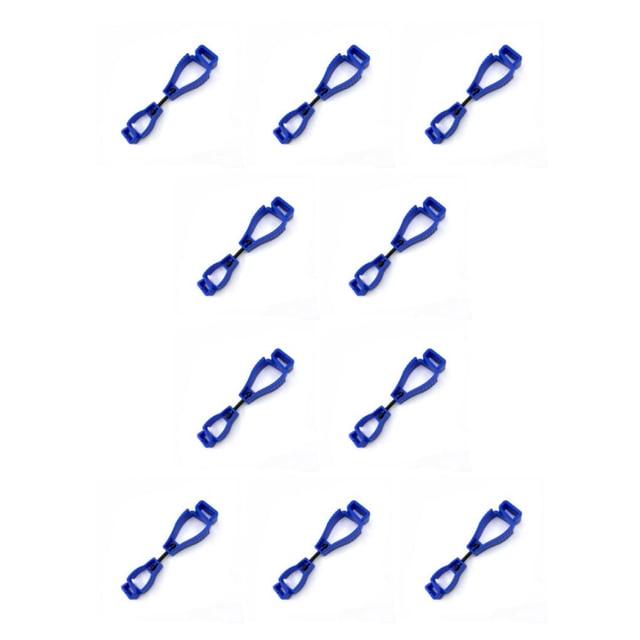 Speravity Guante Grabber Clip Cintura Hebilla Clips Guantes antideslizantes Keeper Labor Workers Bomberos Jardines Construcción Azul Azul 10piezas