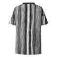 thumbnail image 6 of HOMBOM Shirts for Women Plus Size Trendy Tee Shirts Striped Oversized V Neck Short Sleeve Casual Ladies T Shirts, 6 of 6