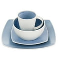 thumbnail image 3 of GBS 16 Piece Soho Lounge Reactive Glaze Stoneware Dinnerware Set in Light Blue, 3 of 3