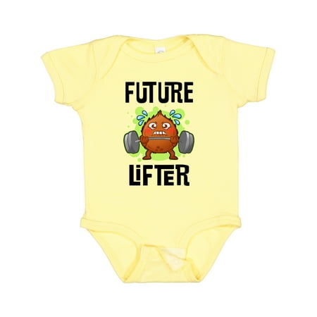 

Inktastic Weightlifting Funny Future Lifter Gift Baby Boy or Baby Girl Bodysuit