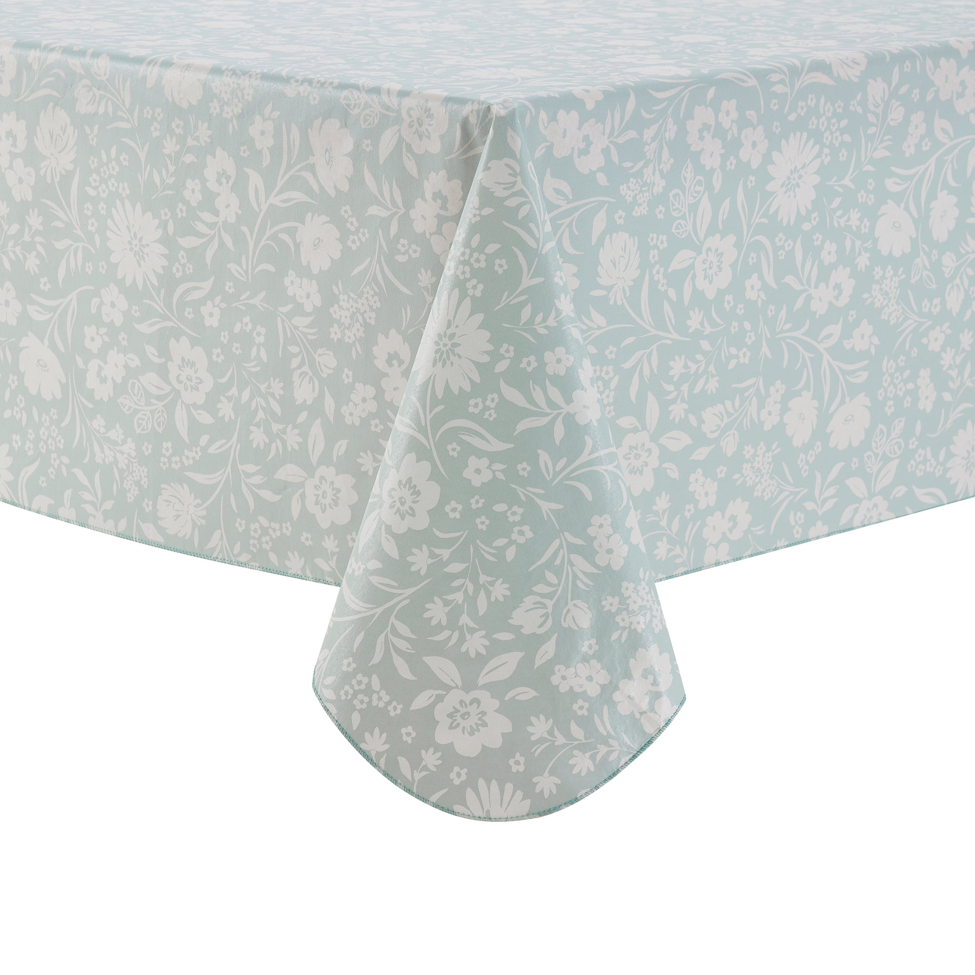 (2 pack) Mainstays Floral Print PEVA Tablecloth 60"x 102" Rectangle