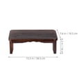 thumbnail image 2 of Homoyoyo Wood Meditation Stool Coffee Color Stable Kneeling Bench for Prayer and Tea Ceremony, 2 of 8