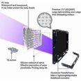 thumbnail image 2 of 2pcs 100w Uv Led Floodlight Blacklight Ip65 Waterproof, Ultraviolet Led Lamp, Effect Lighting For Aquarium, Party, Neon Painting, Fluorescent Poster, 2 of 5