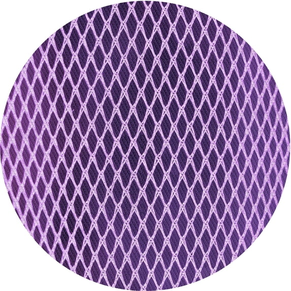 Ahgly Company Indoor Round Patterned Violet Purple Area Rugs, 8' Round