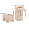 thumbnail image 3 of Large Plastic Water Pitcher for Fridge with Lid – High Temperature , Large Capacity Beverage Dispenser for Iced Tea, Fruit Water, Lemonade, Coffee and Juice, 3 of 6