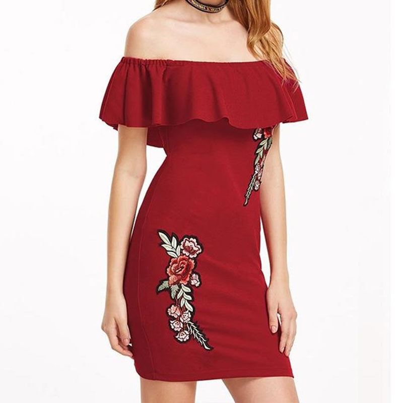 off the shoulder summer dress