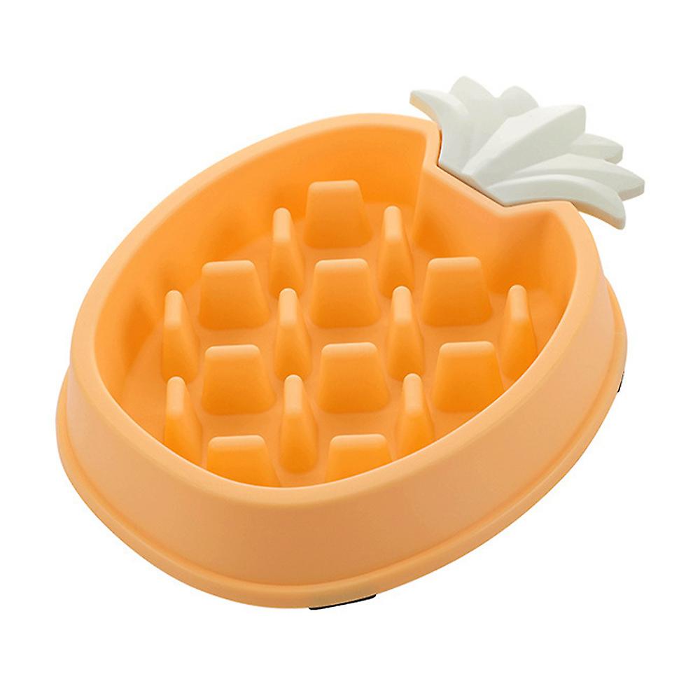 pineapple slow feeder dog bowl