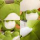 thumbnail image 3 of 38cm Cute soft frog plush toy, cartoon frog shape stuffed animal plush doll, creative home decoration sofa ornament, 3 of 5