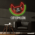 thumbnail image 2 of Glowneon Catermelon Neon Sign, Cat Wall Decor, Cat LED Sign, Cat Sign, 2 of 4