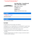 thumbnail image 2 of Rear Wiper Blade - Compatible with 2020 - 2023 Subaru Outback 2021 2022, 2 of 2