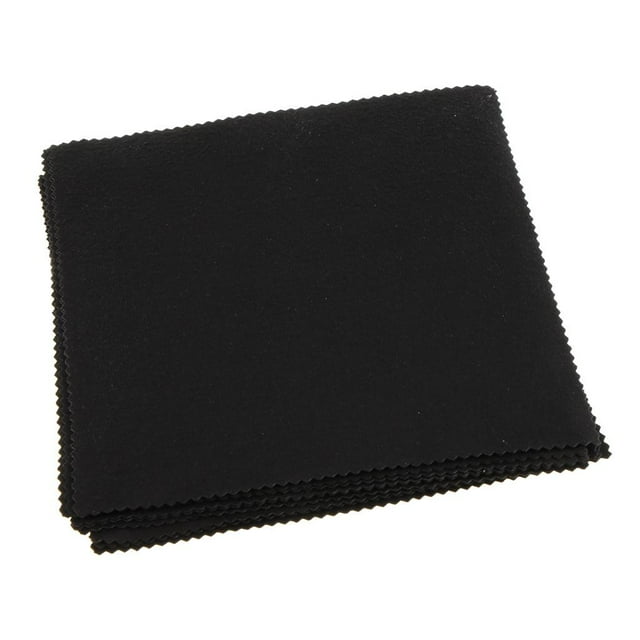Guardoinrt 10PCS Microfiber Cleaning Cloth Eyeglasses Screen Camera Lens Cleaner Black