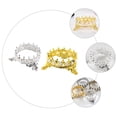 thumbnail image 3 of MasteelfCA 2PCS Nail Art Pen Brush Holder Classic Crown Pearl Manicure Pen Rack Decor, 3 of 7