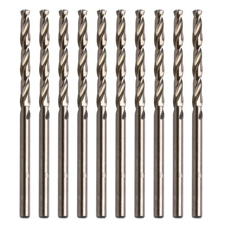 

BOOYOU 10Pcs 3mm M35 Round Shank HSS-Co Cobalt Twist Drill Spiral Drill Bit