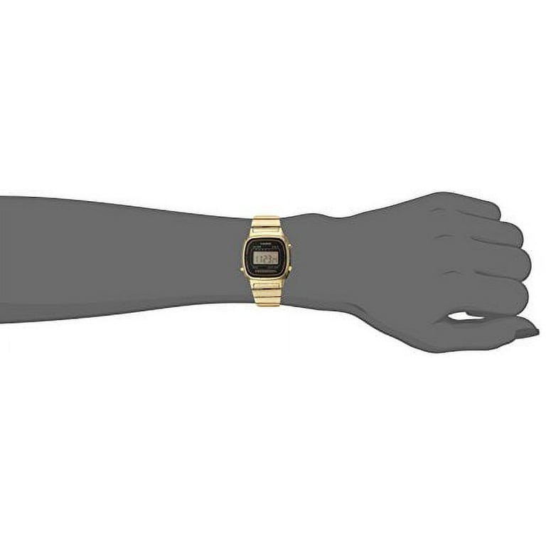 Casio Women's LA670WGA-9 Gold-Tone Digital Watch | Retro Design