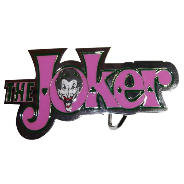 The Joker Logo Character Metal W Enamel Accents Belt Buckle Batman Dc Comics Walmart Com Walmart Com