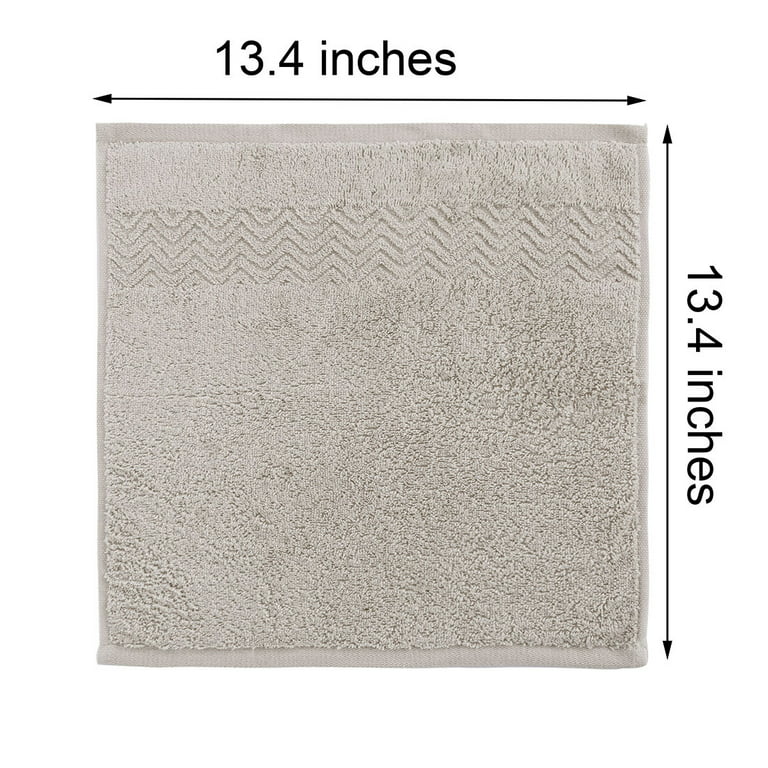 Bath Washcloths Soft Cotton Wash Cloths for Face 6 Pack 13 x 13 Inches –  Cleanbear