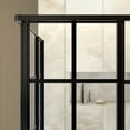 thumbnail image 3 of DreamLine French Corner 34 1/2 in. D x 34 1/2 in. W x 72 in. H Framed Sliding Shower Enclosure in Satin Black, 3 of 8