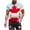 Sky Blue, variant on Men's National Pride Maple Leaf Print T-Shirt, Short Sleeve Patriotic Casual Crew Neck Tee, Quick Dry Summer Canadian Flag Inspired Top, M-3XL