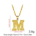 thumbnail image 4 of Xihbxyly Collar con Colgante de Cadena con 26 Letras y Nombre En Inglés para Mujer, 4 of 5