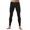 Black, variant on Men's Compression Long Pants Ice Silk Leggings Athletic Sports Tight Pants Base Layer Bottom Green M