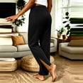 thumbnail image 4 of Guluxicc Womens Lounge Pants with Pockets Elastic Waist Long Straight Leg Trousers for Everyday Wear Summer Casual Outfits, 4 of 5