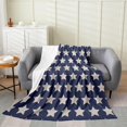 thumbnail image 2 of Throw Blanket, American Flag Flannel Fleece Blanket, Independences Of Freedom, 2 of 6