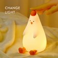 thumbnail image 3 of Luz de noche para niños, control táctil de luz de noche de bebé de guardería de silicona, recargable, 3 of 6