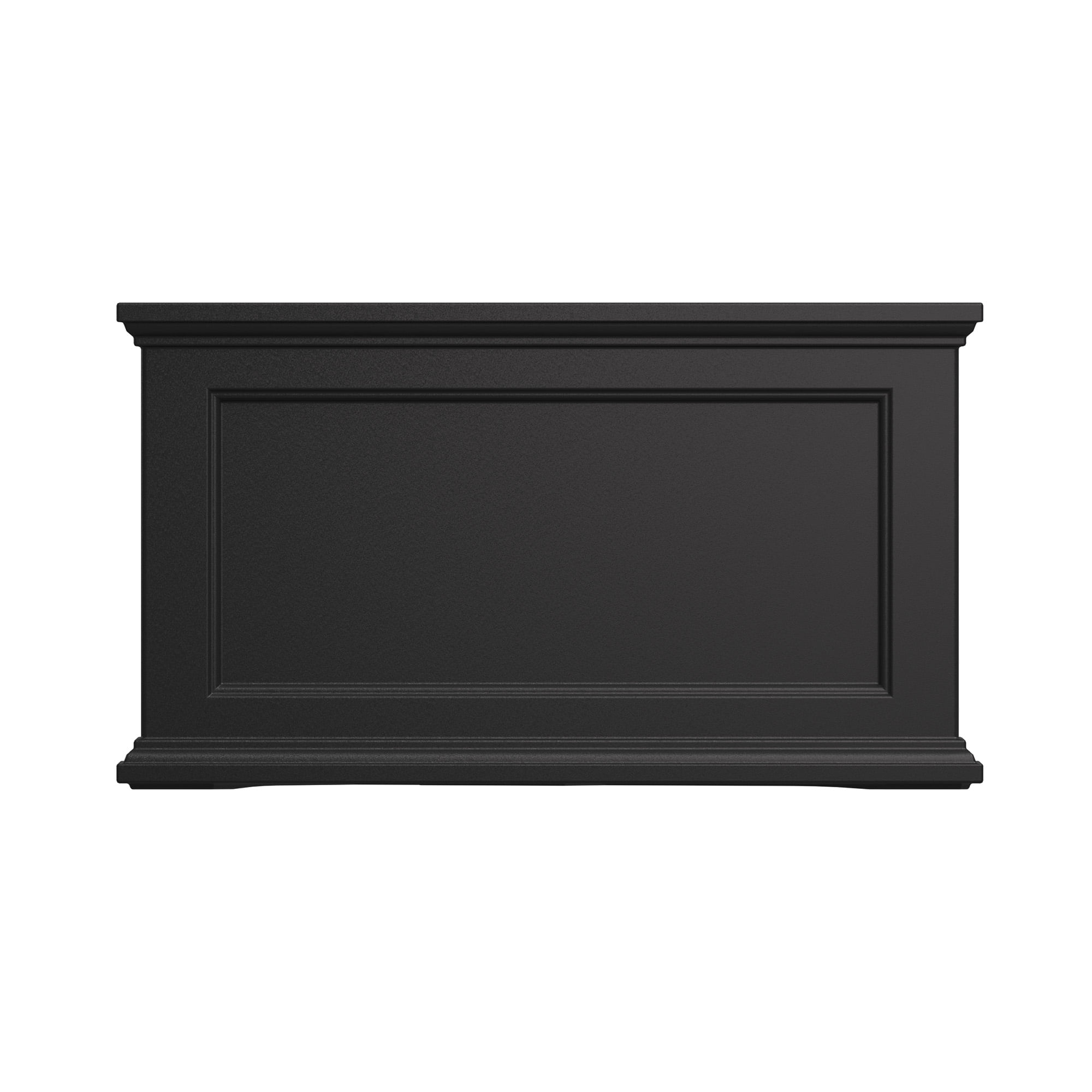 Mayne Fairfield 36" x 20" x 20" Rectangle Black Self Watering Plastic Planter
