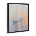 thumbnail image 2 of Stupell Industries Tropical Peach Sunset Sailboats on Sea Black Floating Frame Canvas Art, 17 x 21, by Creative Studio, 2 of 8