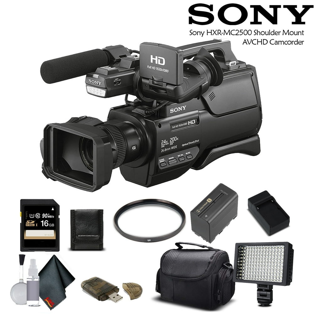 Sony Hxr Mc2500 Shoulder Mount Avchd Camcorder Hxr Mc2500 With 16gb Memory Card Extra Battery