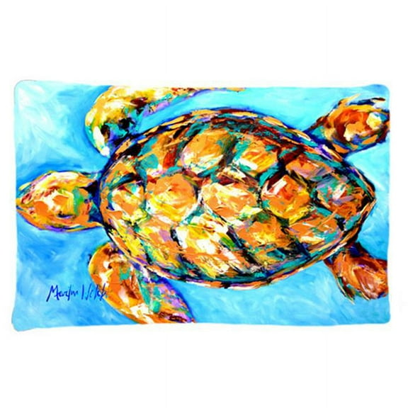 20.5 x 30 in. Sand Dance Turtle Moisture Wicking Fabric Standard Pillow Case