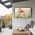 thumbnail image 2 of Outdoor TV Cover 52x30x4.5in, Vintage Mushroom Grass Moon Star Weatherproof TV Screen Protector with Zipper, Watercolor Plant Butterfly Outside Television Cover Fits Up to 52-55", 2 of 9