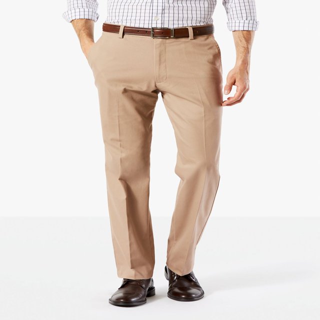 CHOK Coupe Droite pour Hommes Kaki Facile avec Extensible