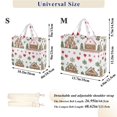 thumbnail image 2 of FORMRS Womens Corduroy Tote Bag Crossbody Shoulder Handbag with Pocket, Brown Nordic Christmas, 2 of 7
