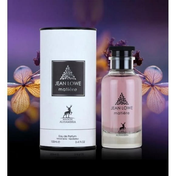 Eau de Parfum MATIÉRE Jean Lowe 100ml by Alhambra Arabian Fragrance from Dubai Unisex of Agarwood, Patchouli, Incense, Jasmine sambac