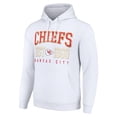 thumbnail image 2 of Unisex Starter White Kansas City Chiefs Throwback Logo Pullover Hoodie, 2 of 3