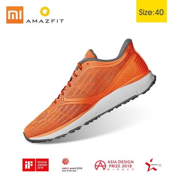 AMAZFIT Chaussures de Course Légères AMAZFIT Antilope pour Hommes - Couleur Orange Vif, Taille 40, Respirantes et Résistantes à l'Eau avec Semelle Antidérapante pour Randonnée et Voyage