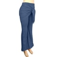 thumbnail image 4 of Women's Wrap Skirted Flared Leggings Stretchy High Waisted Bell Bottoms Running Yoga Lounge Pants, 4 of 8