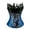 Blue 3, variant on DGMIOCS Corset Tops for Women Lace Waist Push Up Bustiers Shapewear Renaissance Underbust Bodysuit White XS
