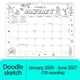 thumbnail image 3 of Calendario Calendario de pared 2026-2027 con doble gancho para encuadernar, planificador de 18 meses (enero de 2026 Rkxzt, 3 of 9