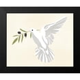thumbnail image 2 of Warren, Annie 18x15 Black Modern Framed Museum Art Print Titled - Olive Branch Dove II, 2 of 5