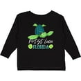 thumbnail image 3 of Inktastic Port St. Lucie, Florida Happy Sea Turtle Boys or Girls Long Sleeve Toddler T-Shirt, 3 of 5