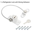 thumbnail image 3 of Unique Bargains Cabinet Locks Keyed 180mm Long String 52x22mm White, 3 of 5