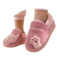 thumbnail image 2 of Kureaily Girls Slippers Winter Warm Indoor Shoes For Toddlers Kids Soft Comfortable Cute Cartoon Design For School Casual Wear/ Size 11.5,5-5.5 Years(Pink), 2 of 5
