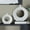 White, variant on CosmoLiving by Cosmopolitan 10", 15"H Ceramic Modern Vase, Black, 2-Piece