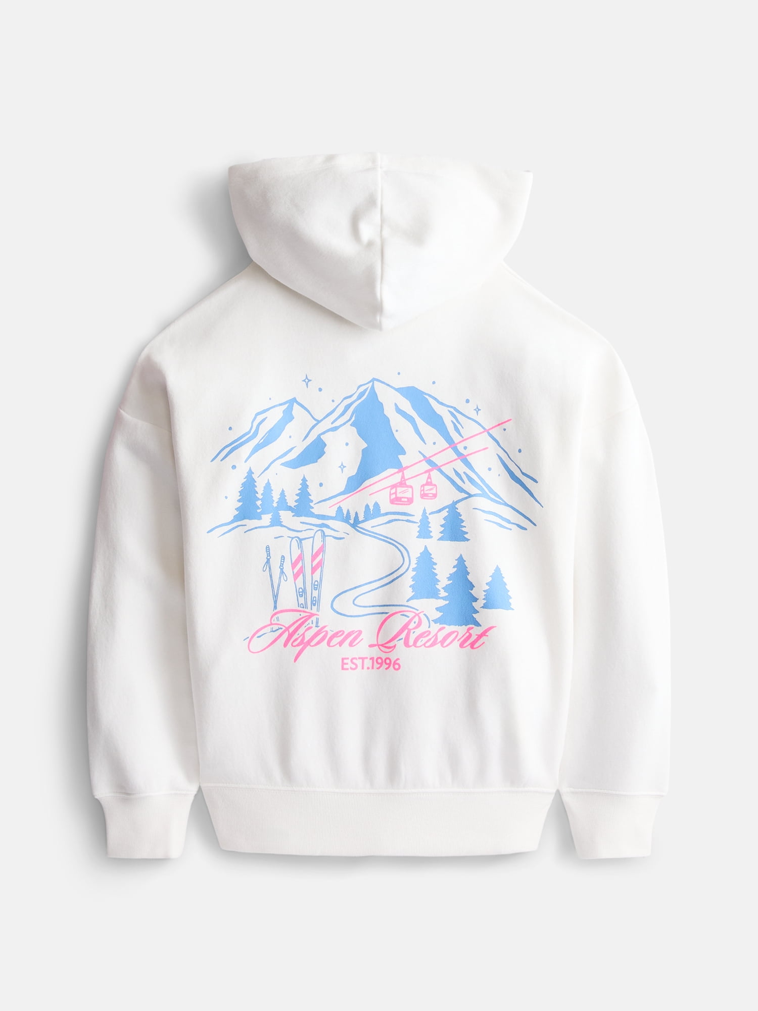 Weekend Academy Girls Graphic Fleece Hoodie with Long Sleeves, Sizes 4-18